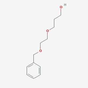 molecular formula C12H18O3 B3097573 3-(2-(Benzyloxy)ethoxy)propan-1-ol CAS No. 131326-24-4