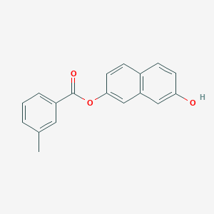 molecular formula C18H14O3 B309759 7-Hydroxy-2-naphthyl 3-methylbenzoate 