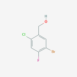 molecular formula C7H5BrClFO B3097595 (5-Bromo-2-chloro-4-fluorophenyl)methanol CAS No. 1313512-86-5