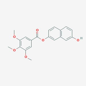 molecular formula C20H18O6 B309760 7-Hydroxy-2-naphthyl 3,4,5-trimethoxybenzoate 