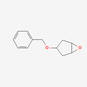 molecular formula C12H14O2 B3097600 3-(苄氧基)-6-氧杂双环[3.1.0]己烷 CAS No. 1313520-54-5