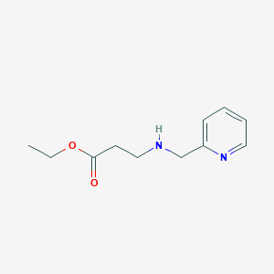 molecular formula C11H16N2O2 B3097620 Ethyl 3-{[(pyridin-2-yl)methyl]amino}propanoate CAS No. 131436-66-3