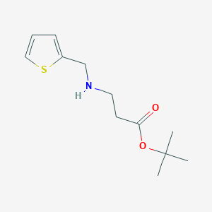 molecular formula C12H19NO2S B3097623 Tert-butyl 3-{[(thiophen-2-yl)methyl]amino}propanoate CAS No. 131436-69-6