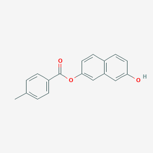 molecular formula C18H14O3 B309763 7-Hydroxy-2-naphthyl 4-methylbenzoate 
