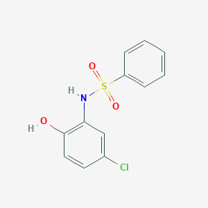 molecular formula C12H10ClNO3S B309764 N-(5-chloro-2-hydroxyphenyl)benzenesulfonamide 