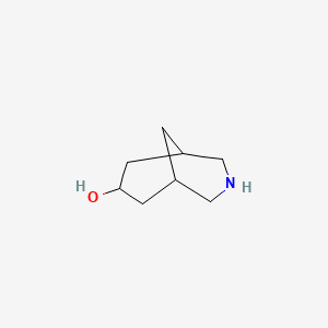 molecular formula C8H15NO B3097681 3-Azabicyclo[3.3.1]nonan-7-ol CAS No. 1314960-39-8