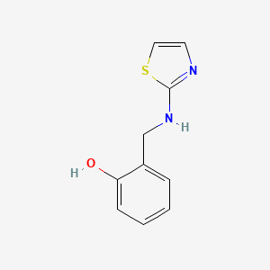 molecular formula C10H10N2OS B3097737 2-((Thiazol-2-ylamino)methyl)phenol CAS No. 13159-88-1