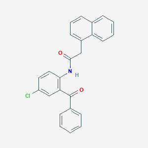 molecular formula C25H18ClNO2 B309776 N-(2-benzoyl-4-chlorophenyl)-2-(1-naphthyl)acetamide 