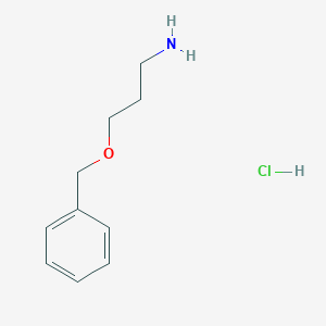 molecular formula C10H16ClNO B3097817 [3-(苄氧基)丙基]胺盐酸盐 CAS No. 132061-36-0