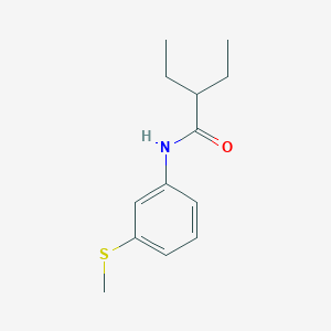 molecular formula C13H19NOS B309782 2-ethyl-N-[3-(methylsulfanyl)phenyl]butanamide 