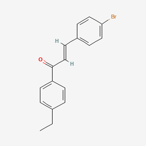 molecular formula C17H15BrO B3097841 (2E)-3-(4-Bromophenyl)-1-(4-ethylphenyl)prop-2-en-1-one CAS No. 1321766-61-3