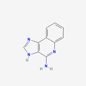molecular formula C10H8N4 B3097847 1H-咪唑并[4,5-c]喹啉-4-胺 CAS No. 132207-04-6