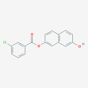 molecular formula C17H11ClO3 B309785 7-Hydroxy-2-naphthyl 3-chlorobenzoate 