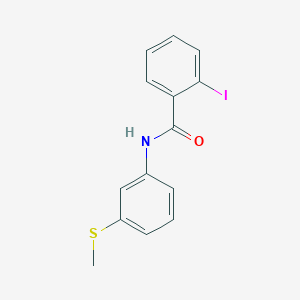 molecular formula C14H12INOS B309786 2-iodo-N-[3-(methylsulfanyl)phenyl]benzamide 