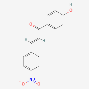 molecular formula C15H11NO4 B3097874 (2E)-1-(4-羟基苯基)-3-(4-硝基苯基)丙-2-烯-1-酮 CAS No. 132248-59-0