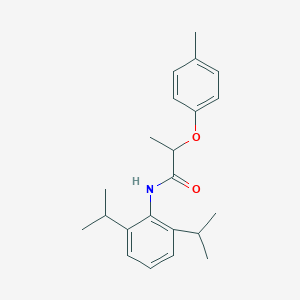 molecular formula C22H29NO2 B309789 N-(2,6-diisopropylphenyl)-2-(4-methylphenoxy)propanamide 