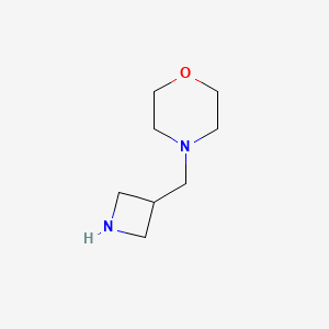 molecular formula C8H16N2O B3097891 4-(Azetidin-3-ylmethyl)morpholine CAS No. 1323486-66-3