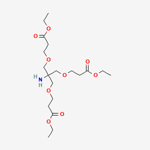 molecular formula C19H35NO9 B3097901 3-[2-氨基-3-(2-乙氧羰基-乙氧基)-2-(2-乙氧羰基-乙氧基甲基)-丙氧基]-丙酸乙酯 CAS No. 132491-90-8