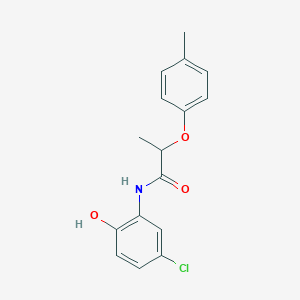 molecular formula C16H16ClNO3 B309793 N-(5-chloro-2-hydroxyphenyl)-2-(4-methylphenoxy)propanamide 