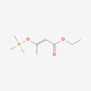molecular formula C9H18O3Si B3097942 Ethyl 3-[(trimethylsilyl)oxy]but-2-enoate CAS No. 13257-83-5