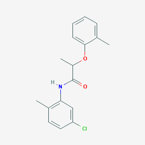 molecular formula C17H18ClNO2 B309796 N-(5-chloro-2-methylphenyl)-2-(2-methylphenoxy)propanamide 