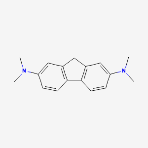 molecular formula C17H20N2 B3097961 9H-Fluorene-2,7-diamine,N,N,N',N'-tetramethyl- CAS No. 13261-63-7