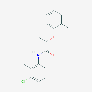 molecular formula C17H18ClNO2 B309801 N-(3-chloro-2-methylphenyl)-2-(2-methylphenoxy)propanamide 