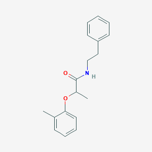 2-(2-methylphenoxy)-N-(2-phenylethyl)propanamide