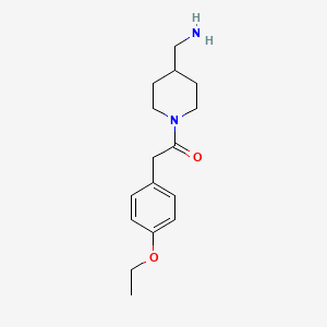 molecular formula C16H24N2O2 B3098027 ({1-[(4-Ethoxyphenyl)acetyl]piperidin-4-yl}methyl)amine CAS No. 1326845-69-5