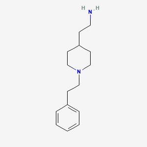 molecular formula C15H24N2 B3098048 2-(1-Phenethyl-piperidin-4-YL)-ethylamine CAS No. 132740-58-0