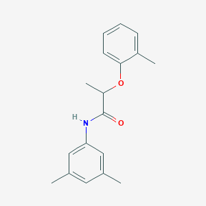 molecular formula C18H21NO2 B309805 N-(3,5-dimethylphenyl)-2-(2-methylphenoxy)propanamide 