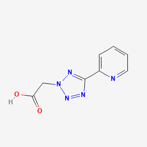 molecular formula C8H7N5O2 B3098052 (5-吡啶-2-基-四唑-2-基)-乙酸 CAS No. 132766-74-6