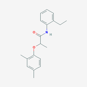 molecular formula C19H23NO2 B309811 2-(2,4-dimethylphenoxy)-N-(2-ethylphenyl)propanamide 