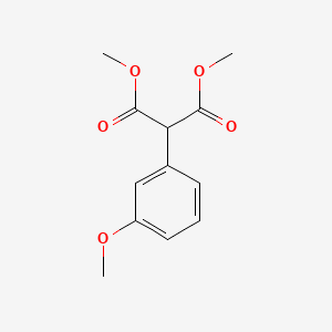 molecular formula C12H14O5 B3098116 Dimethyl 2-(3-methoxyphenyl)propanedioate CAS No. 133033-13-3