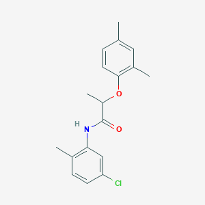 molecular formula C18H20ClNO2 B309812 N-(5-chloro-2-methylphenyl)-2-(2,4-dimethylphenoxy)propanamide 