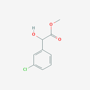 molecular formula C9H9ClO3 B3098125 Methyl 2-(3-chlorophenyl)-2-hydroxyacetate CAS No. 13305-18-5