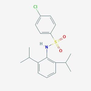 molecular formula C18H22ClNO2S B309815 4-chloro-N-(2,6-diisopropylphenyl)benzenesulfonamide 