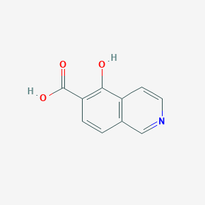 molecular formula C10H7NO3 B3098167 5-羟基-6-异喹啉羧酸 CAS No. 1332370-65-6