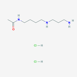 Acetamide, N-(4-((3-aminopropyl)amino)butyl)-, dihydrochloride