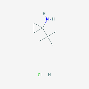 molecular formula C7H16ClN B3098230 (1-Tert-butylcyclopropyl)amine hydrochloride CAS No. 1332530-70-7