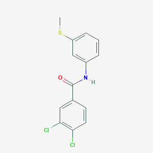 molecular formula C14H11Cl2NOS B309824 3,4-dichloro-N-[3-(methylsulfanyl)phenyl]benzamide 