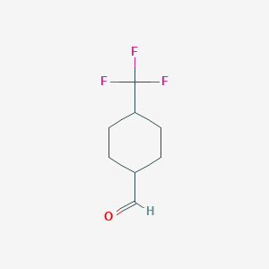 molecular formula C8H11F3O B3098256 4-(Trifluoromethyl)cyclohexane-1-carbaldehyde CAS No. 133261-34-4