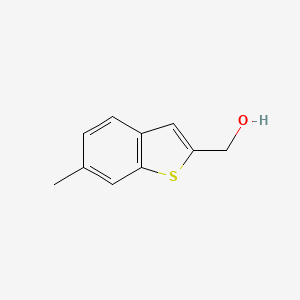 molecular formula C10H10OS B3098272 Benzo[b]thiophene-2-methanol, 6-methyl- CAS No. 1332651-95-2