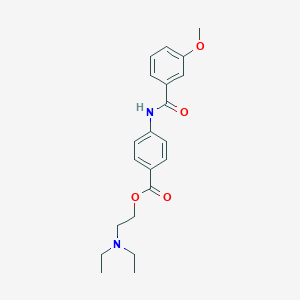 molecular formula C21H26N2O4 B309829 2-(Diethylamino)ethyl 4-[(3-methoxybenzoyl)amino]benzoate 