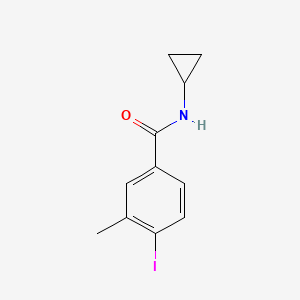 molecular formula C11H12INO B3098327 N-cyclopropyl-4-iodo-3-methylbenzamide CAS No. 1333684-89-1