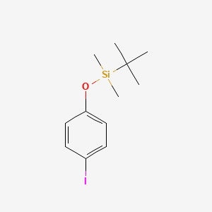 molecular formula C12H19IOSi B3098363 tert-Butyl(4-iodophenoxy)dimethylsilane CAS No. 133430-99-6