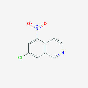 molecular formula C9H5ClN2O2 B3098419 7-氯-5-硝基异喹啉 CAS No. 1335050-24-2