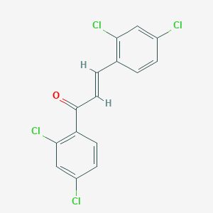 molecular formula C15H8Cl4O B3098429 (E)-1,3-bis(2,4-dichlorophenyl)prop-2-en-1-one CAS No. 1335135-71-1