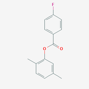 molecular formula C15H13FO2 B309843 2,5-Dimethylphenyl 4-fluorobenzoate 