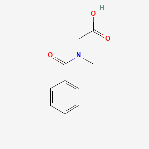 molecular formula C11H13NO3 B3098441 Glycine, N-methyl-N-(4-methylbenzoyl)- CAS No. 133604-64-5